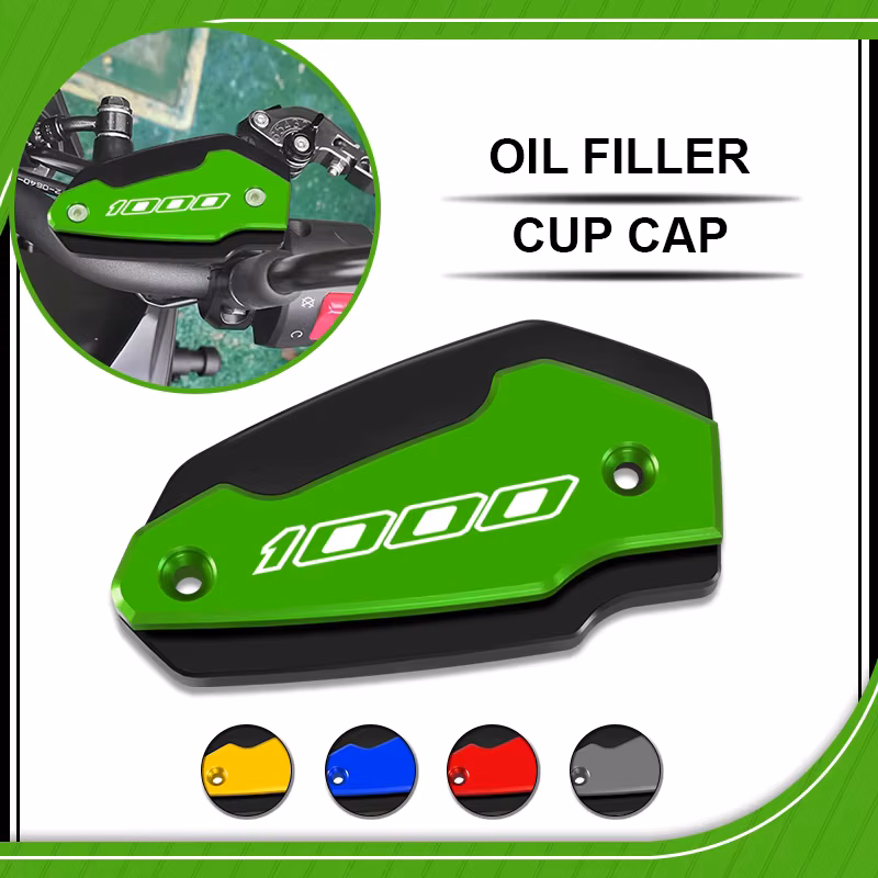 Motorcycler Accessories For VERSYS1000 Versys 1000 2015-2019 Front Brake Reservoir Cylinder Fluid Tank Oil Cup Cover