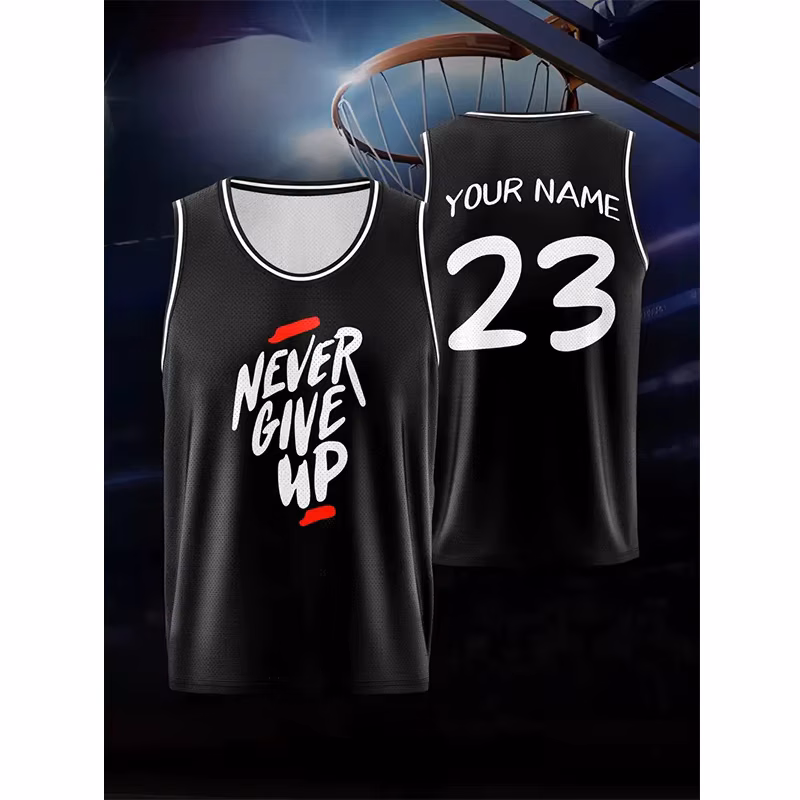 Summer Quick Dry Breathable Men's Tank Top Outdoor Sports Basketball Vest Personalization Custom Name Print Singlets