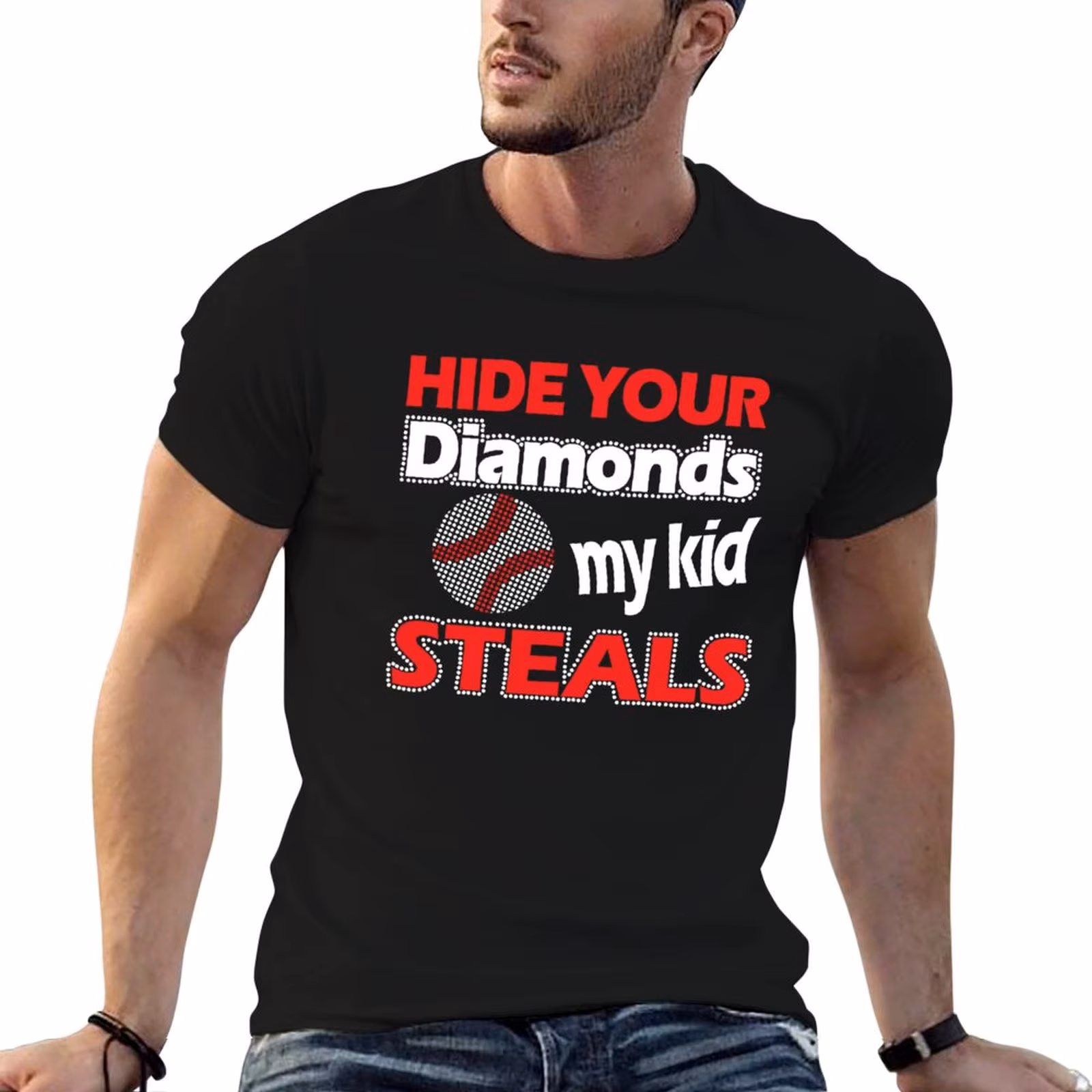 Hide Your Diamonds My Kid Steals T-Shirt Comfortable Daily Wear Tee