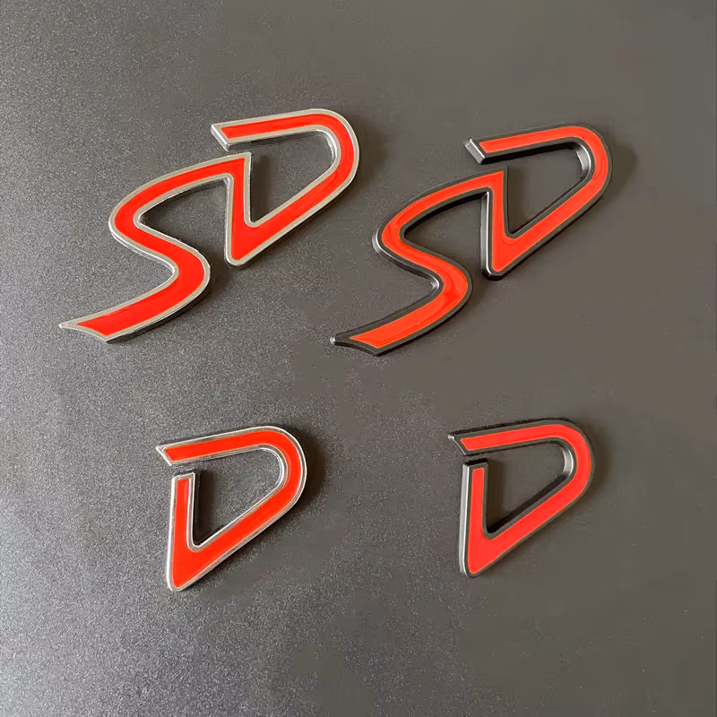 3D Metal SD D Logo Badge Emblem Car Rear Trunk Sticker Decals For Mini Cooper D SD Clubman Countryman F54 F55 F56 F60