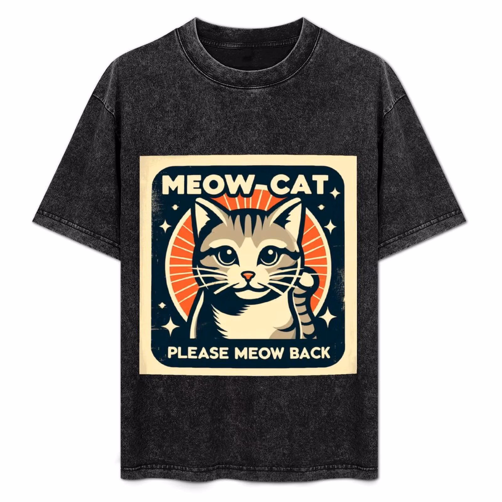 meow cat please meow back baby lasagna eurovision 2024 croatia T-Shirt