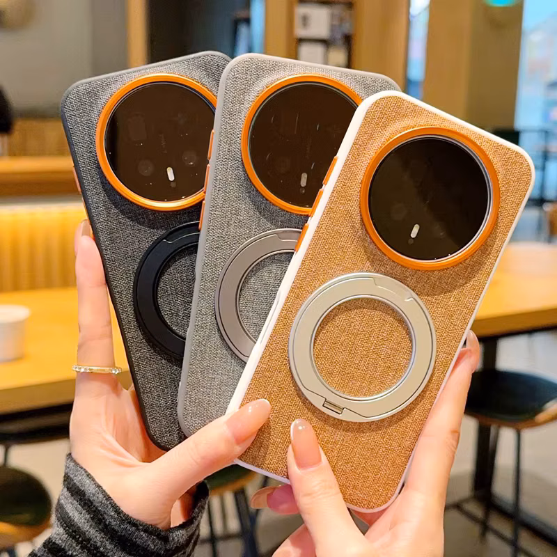 Fashion Back Magnetic Phone Case for Huawei Mate 60 70 80 Pro Max with 360° Rotating Stand