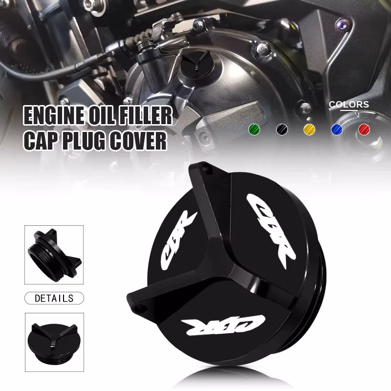 For CBR1000RR CBR1000RR-R SP 2008-2025 Motorcycle Engine Oil Cup Cover Oil Filler Drain Plug Sump Nut Cap CBR 1000RR