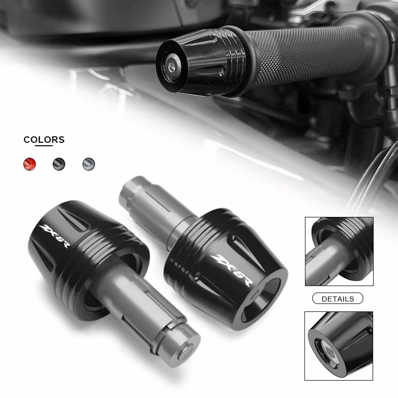 NEW Handle Bar For ZX-6R ZX-10R ZX25R ZX4R ZX4RR Motorcycle Accessories Handlebar Grips Plug Anti Slider Protection