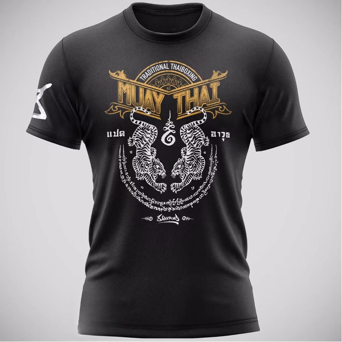 Muay Thai Sports Men's T-shirts Casual O-neck Loose Short Sleeve Tops Summer Quick Dry Breathable Training Tees Fashion