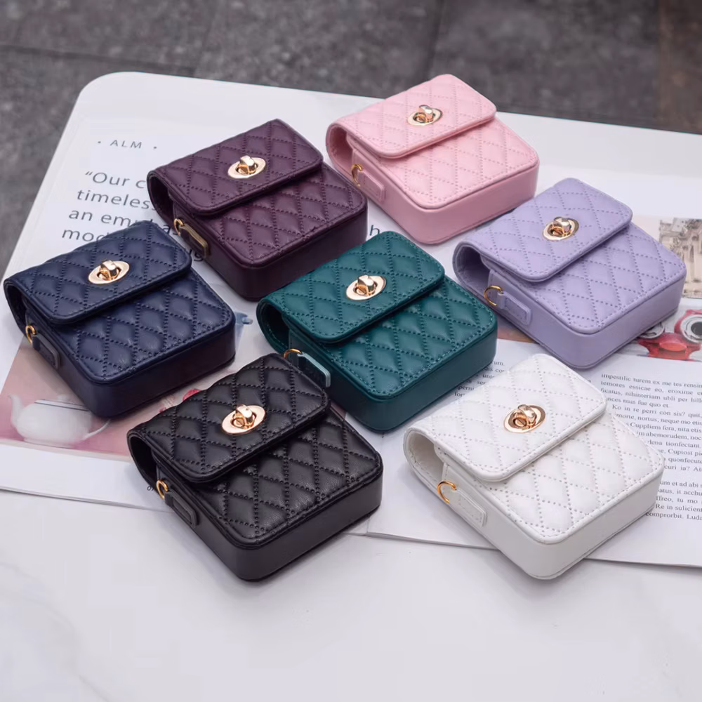 Buckle Flip Phone Bag For Samsung Galaxy Z Flip6 Z Flip5 Z Flip4 Z Flip3 With Removable Shoulder Strap