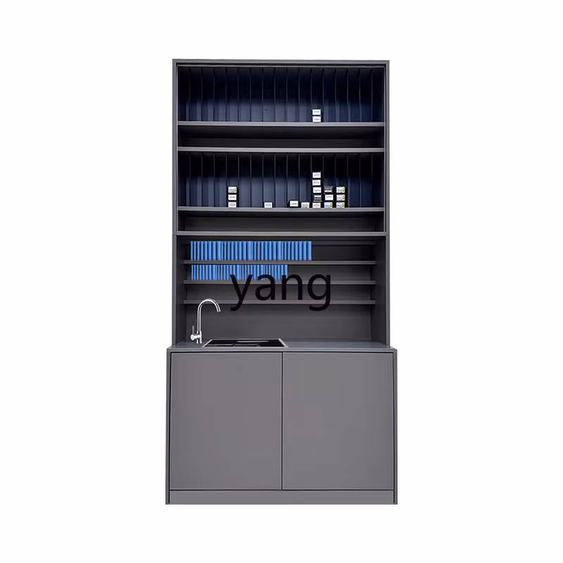 Lmm Hair Salon Tool Dye Cream Hanging Cabinet Storage Barber Storage Perm and Dyeing Special Solid Wood Cabinet