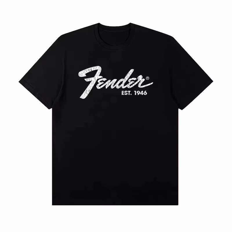 Jimi Hendrix T Shirt Electric Guitar Graphic 100% Cotton Men Women Unisex Oversized Fender Style Rock Streetwear Top