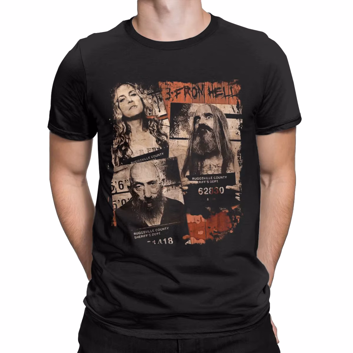 3 From Hell Art Horror Devil's Rejects Otis Baby Captain Spaulding halloween monster horror movie Tee Shirt Classic
