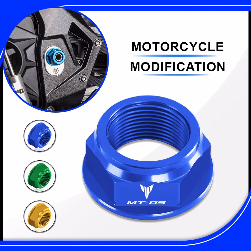 MT-03 Motorcycle Accessories Rear wheel axle Cap & Swing Arm Pivot Shaft Protective Cover For mt03 MT03 2006-2026