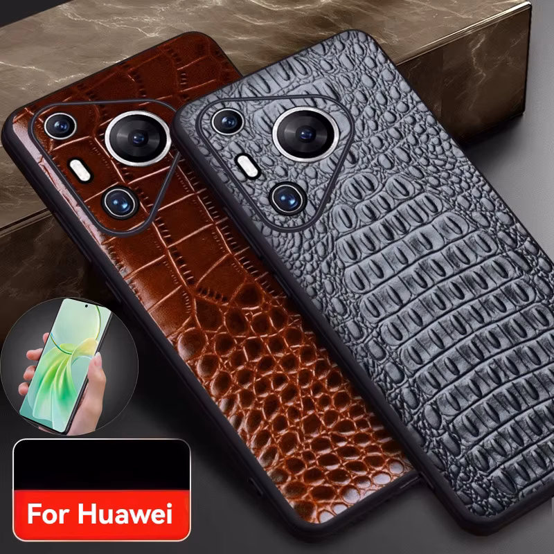 High Grade Business Genuine Leather Phone Case For Huawei Pura 70 Ultra Pura 70 Pro+ P70 Art P70 Pro Series