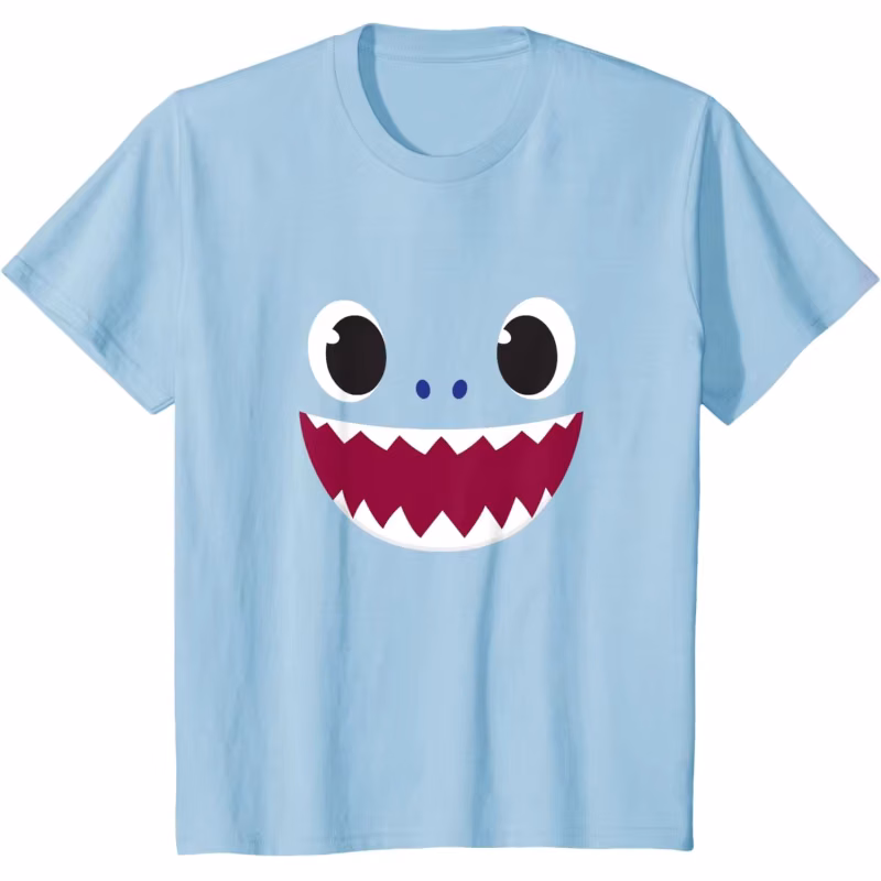 Cute Baby Shark Daddy Shark Gift t shirt Vintage Graphic Tee Short Sleeve 100% cotton printed clothes All size Tops