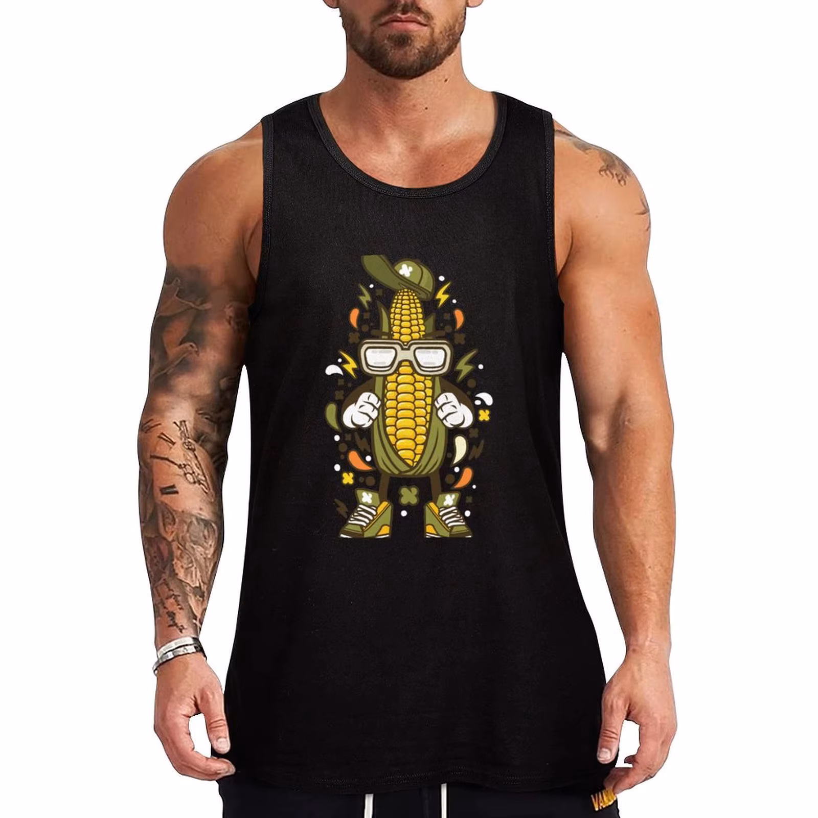 Children Of The Corn Street Cartoon Tank Top Outdoor Summer Tank Top Casual Loose Sleeveless Top