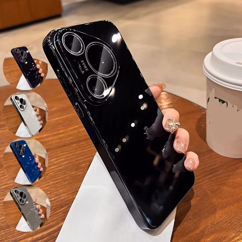 New Solid Color Tempered Glass Phone Case For Huawei Pura 70 Pro+ Mate 70 Pro+ Mate 60 Pro+ Mate 50 Mate 40 Series