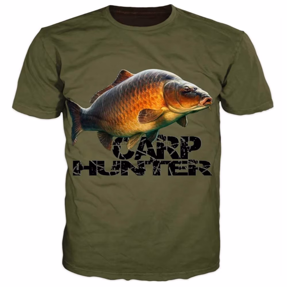 Summer Harajuku Carp Fish Print Men Women T Shirts Casual Breathable Round Neck Short Sleeve Sports Oversized T-shirts