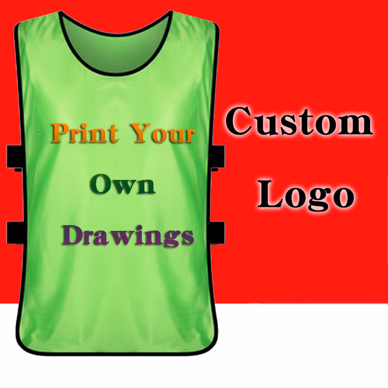 Custom Logo Printed Vest for Children's Group Activities Basketball & Football Training Advertising Clothing Patterned