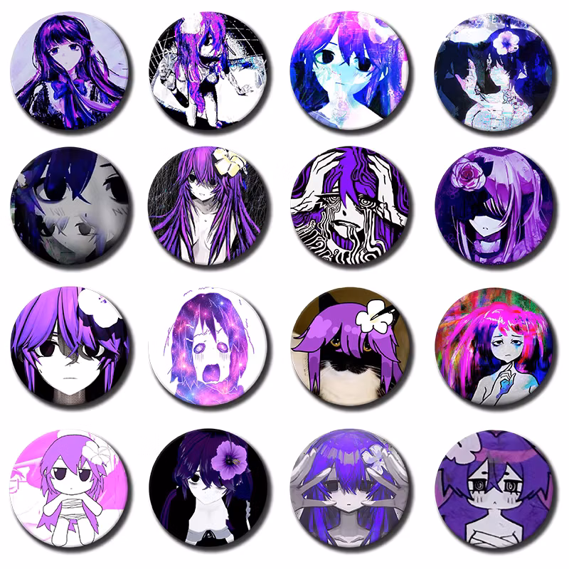 58mm Sewerslvt Schizofrenia Soft Button Pins Dnb Cover Album Brooches Creative Badge for Collar Backpack Hat Decoration
