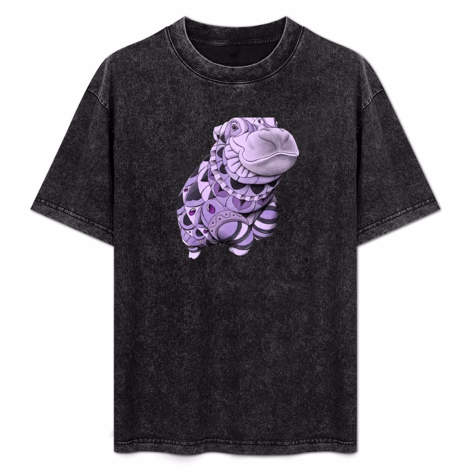 Baby Hippo T-Shirt Sports Casual Short Sleeve Cotton Tee