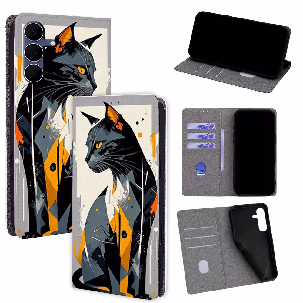 Colorful Magnetic Flip Phone Cover for Samsung Galaxy S10 S20 S21 S22 S23 S24 S25 Edge S26 Ultra with Built-in Wallet