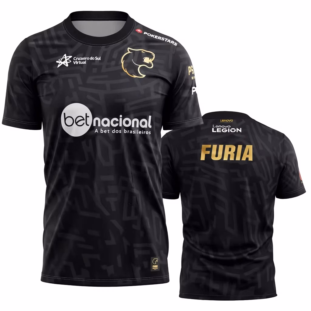 Furia Future Is Black 2026 Season T-Shirt Esports Gamer Style Kscerato Graphic Tee Casual Tops For Men Women