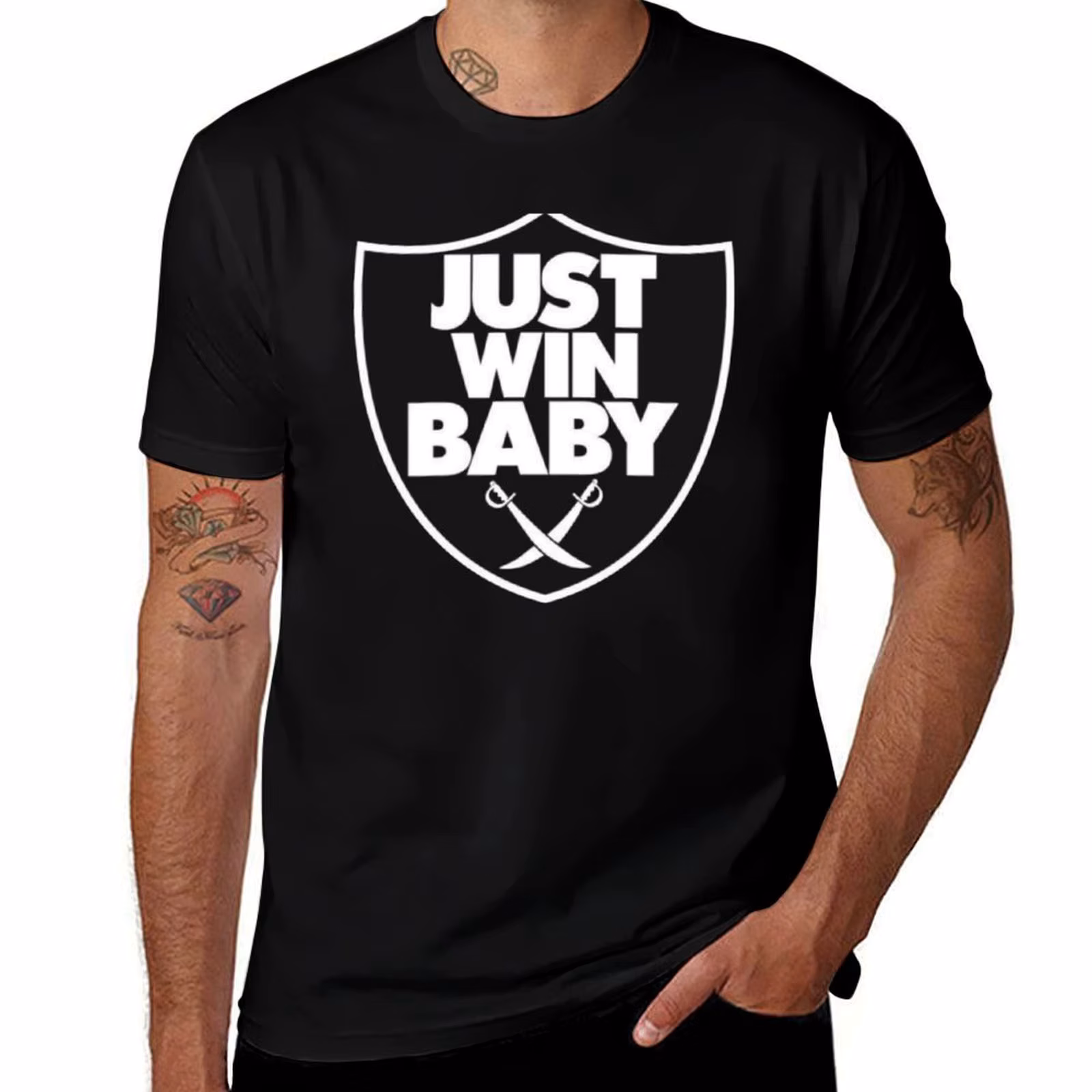 Just Win Baby Raider T-Shirt Modern Style Print T-Shirt