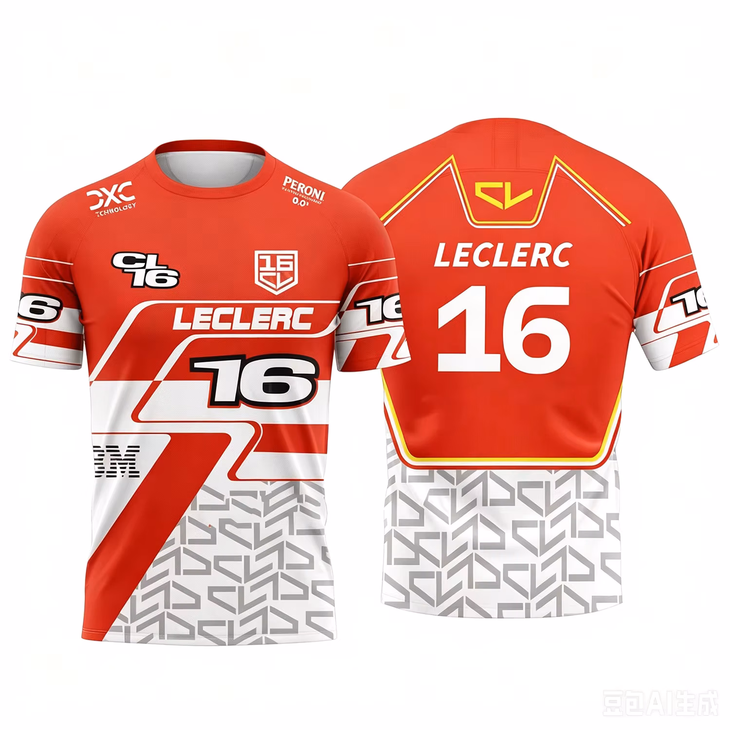 2026NEW CL16 Leclerc Racing T-Shirt for Fans Casual Sports Top Fashionable Sports Men's Women's Summer Top