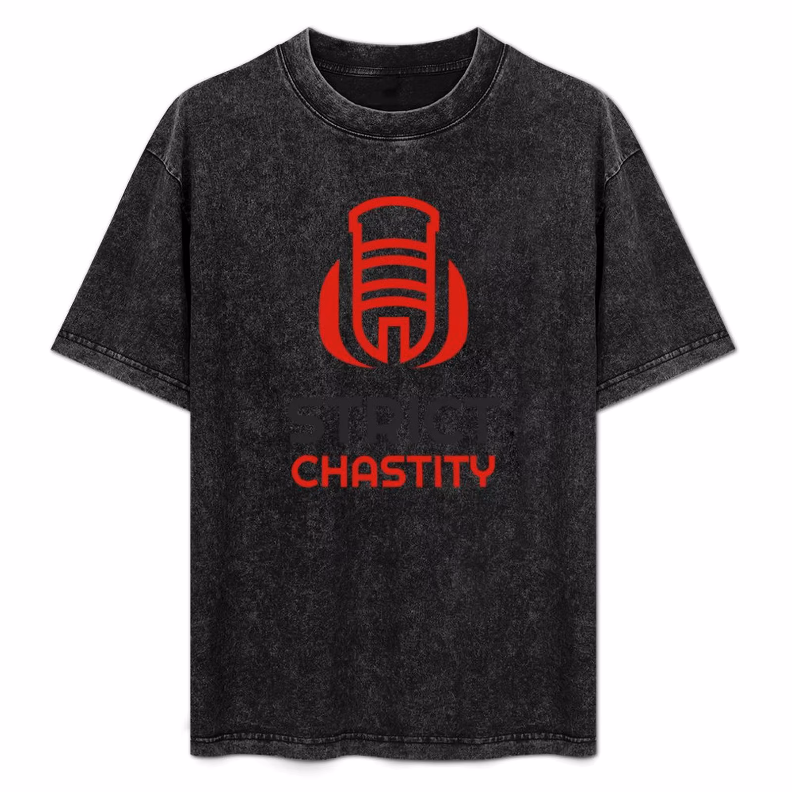 Strict Chastity chastity for boys & guys T-Shirt Plus Size Loose Short Sleeve Top