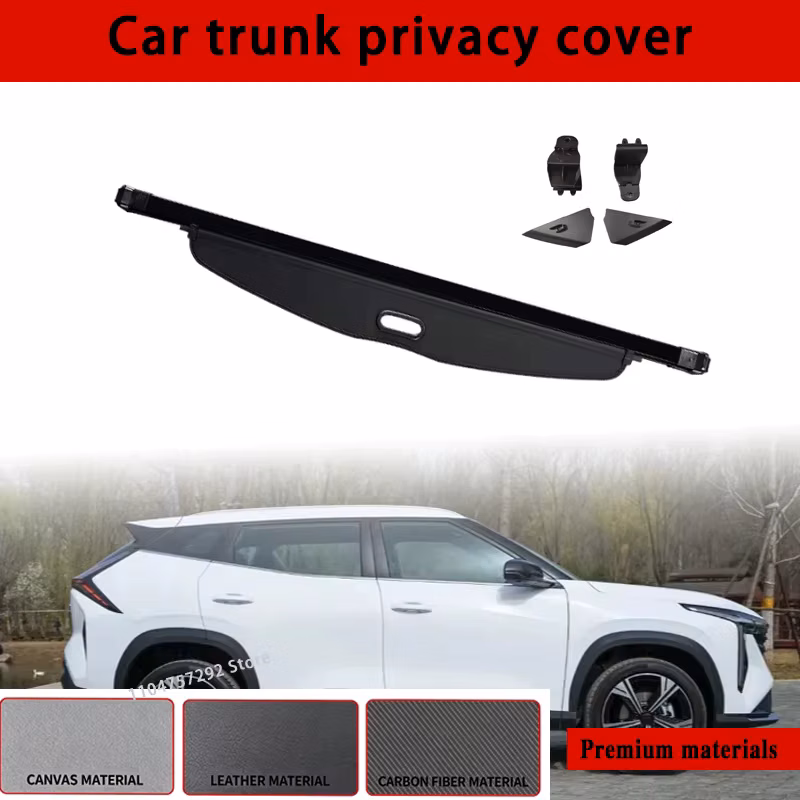 For Geely Cityray Boyue Cool 2023-2025 Rear Rack Partition Shelter Shield Shade Luggage Storage Trunk Curtain Cover