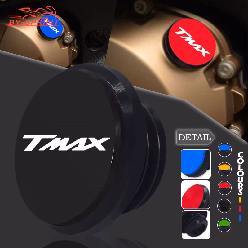 tmax Motorcycle CNC Engine Oil Cup Fuel Filler Tank Cap Cover For TMAX500 TMAX530 SX DX TMAX560 Tech MAX 2008-2026 2025