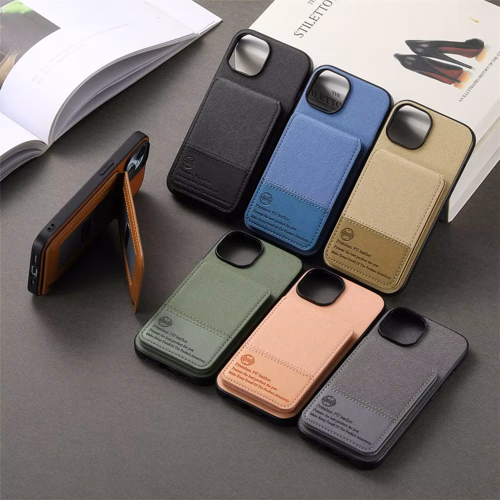 Trendy PU Leather Phone Case For Oppo Find X8 Pro A3X A20 Reno13F Realme 13 Pro+ With Vertical Flip Anti Theft Brush