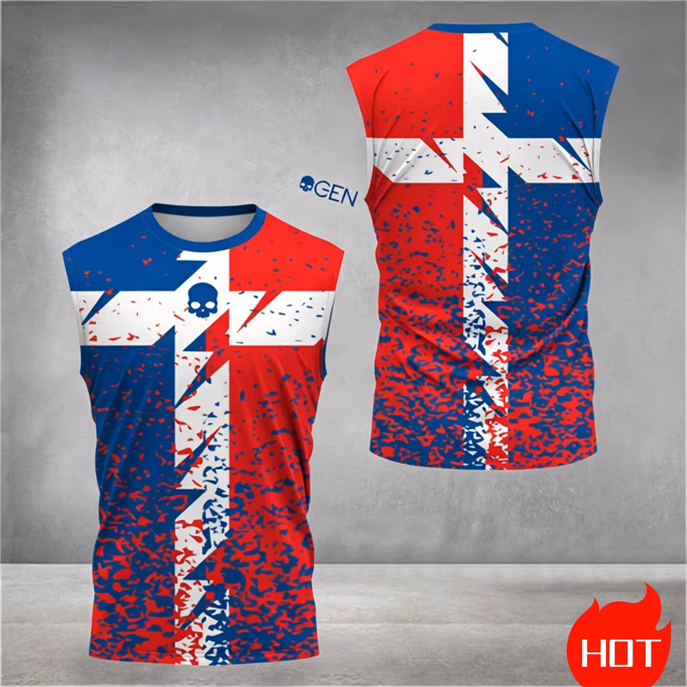 Summer men's t-shirts and tank tops 3D Pattern T-shirt Black Iconic Logo Slogan Game T-shirt Breathable round neck