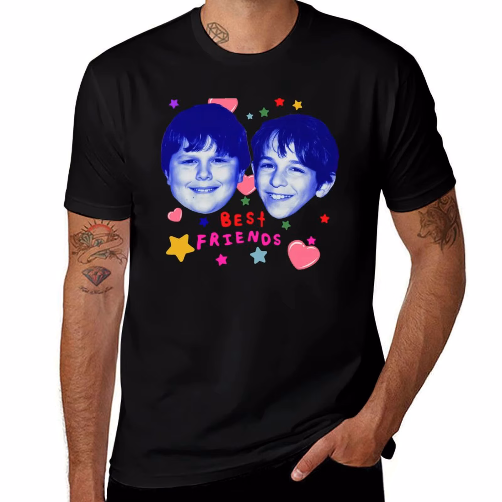 Best Friends Greg And Rowley Wimpy Kid T-Shirt Classic Print Short Sleeve Shirt T-Shirt