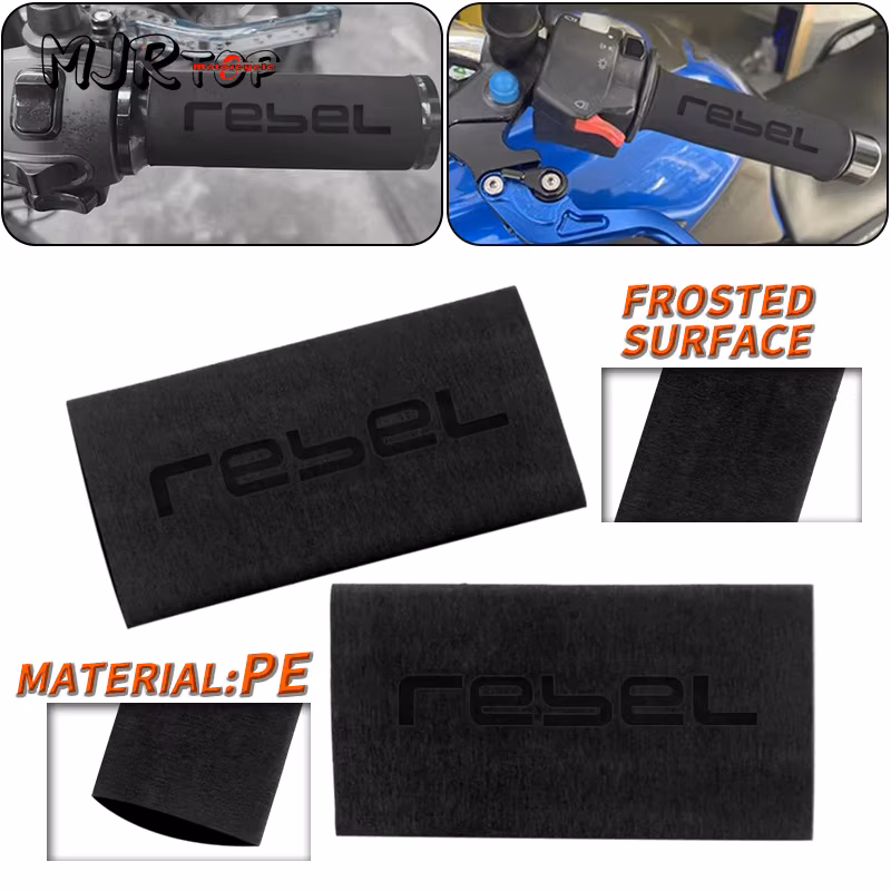 Motorcycle Nonslip Handle Grip For Rebel CM300 CM500 rebel CMX300 CMX500 CMX1100 Rubber Heat Shrinkable Handlebar Grip