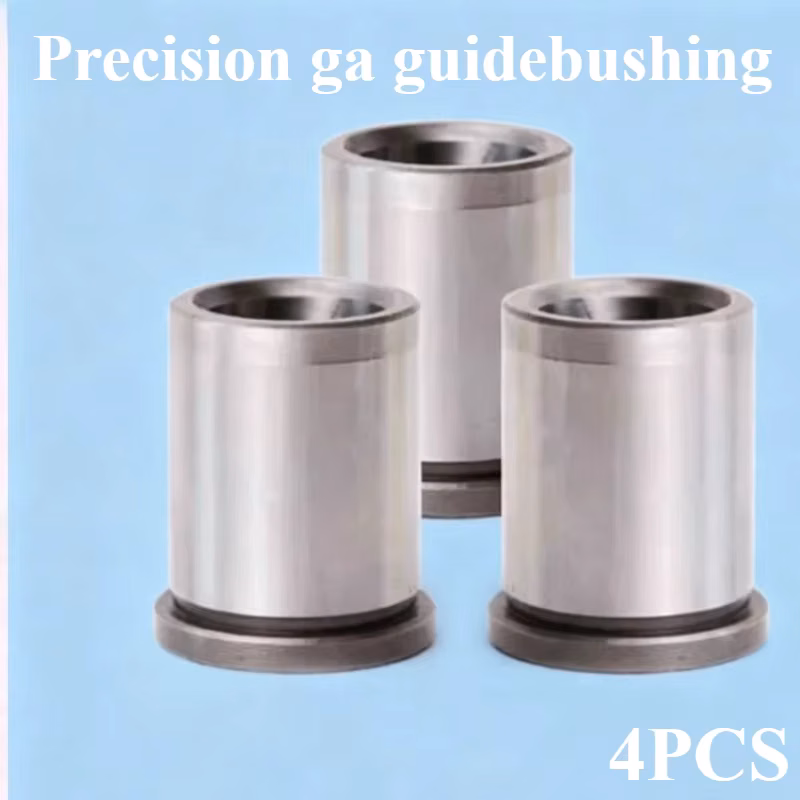 4Pcs GA Shoulder Guide Bushing HRC60 Hardened Steel Leader Pin Bushing Flanged Sleeve Bearing for Precision Mold Jig