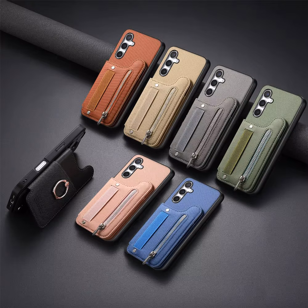 Magnetic Buckle Cards Slot Leather Phone Case For Oppo Find X8 Pro A3X Reno13 Pro 13 F Realme 13 Pro+ With Elastic Rope