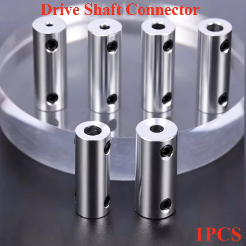 Screws Included! Aluminum Alloy Rigid Coupling Motor Shaft Coupler for RC Car Boat, Metal Drive Shaft Joint 2mm-6mm