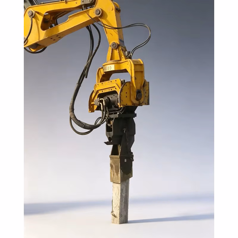 Vibro Hammer Hydraulic Static Pile Driver For Excavator Excavator Accessories Vibration Hammer Hydraulic Vibro Pile