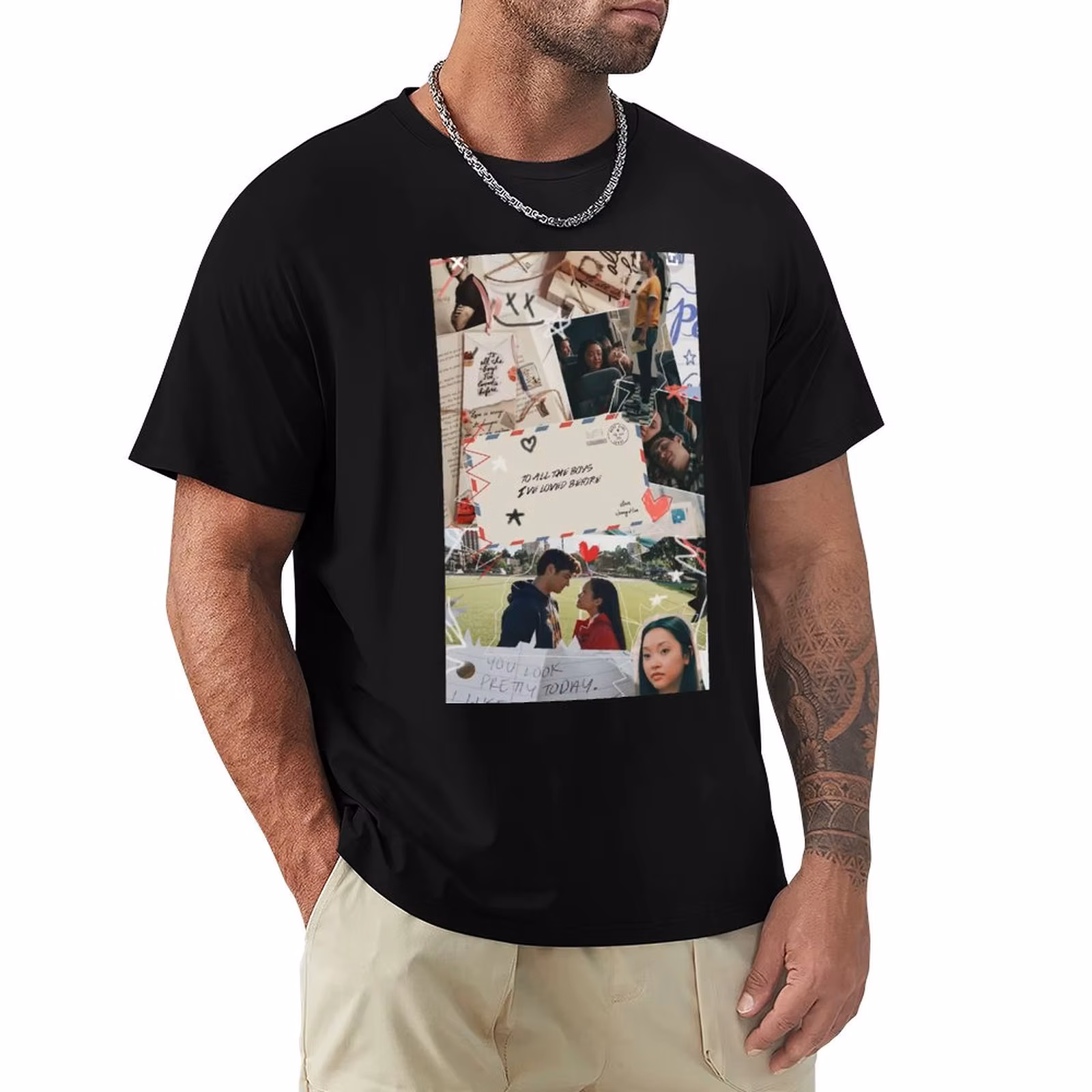 You look pretty today. (To all the boys I've loved before) T-Shirt Worker Basic Short Sleeve Tee
