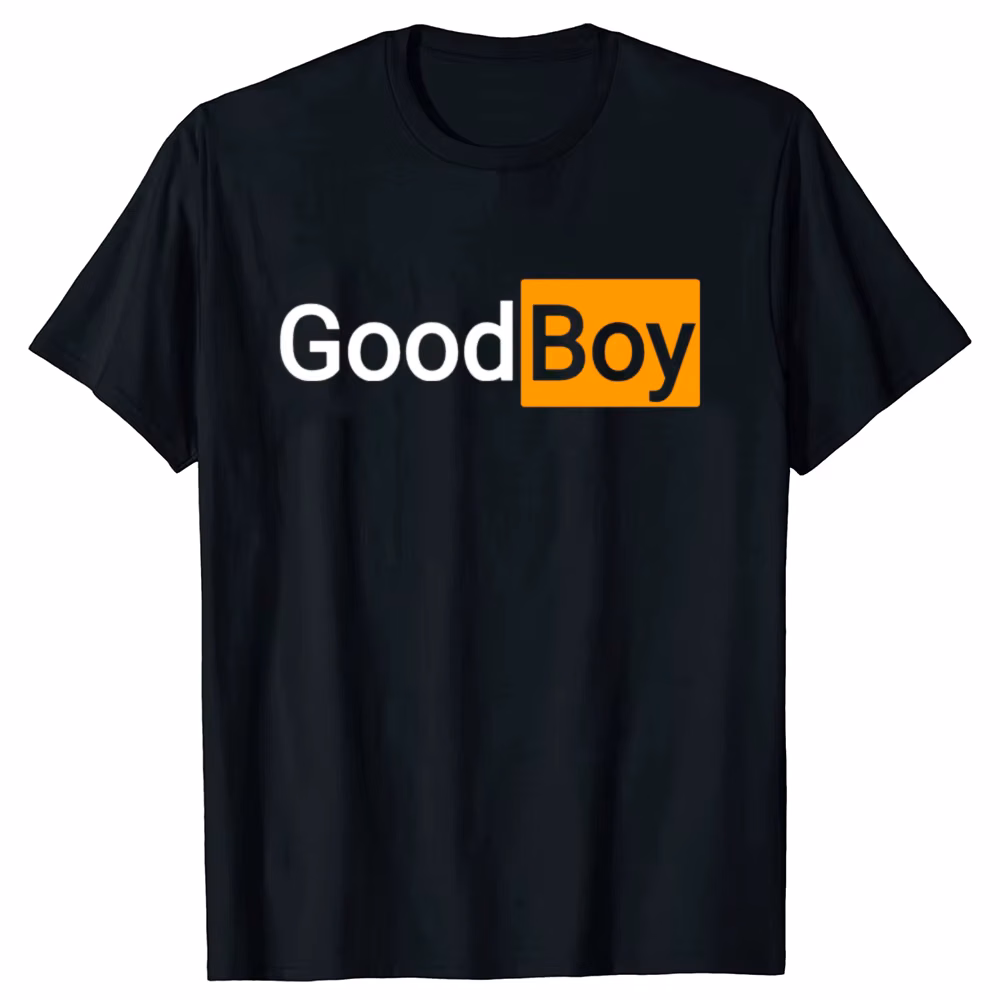 Funny Good Boy Printed Graphic T-shirts Men Women's Fashion Casual Tshirt 100% Cotton Loose Oversized T Shirt