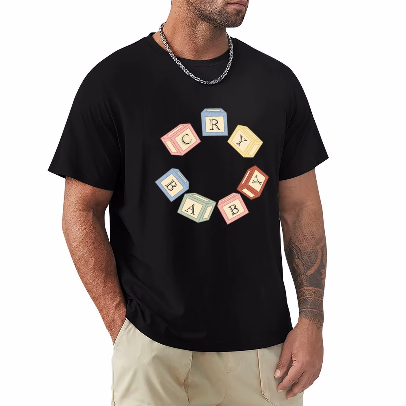 Cry Baby T-Shirt Casual Loose Fit Short Sleeve T-Shirt