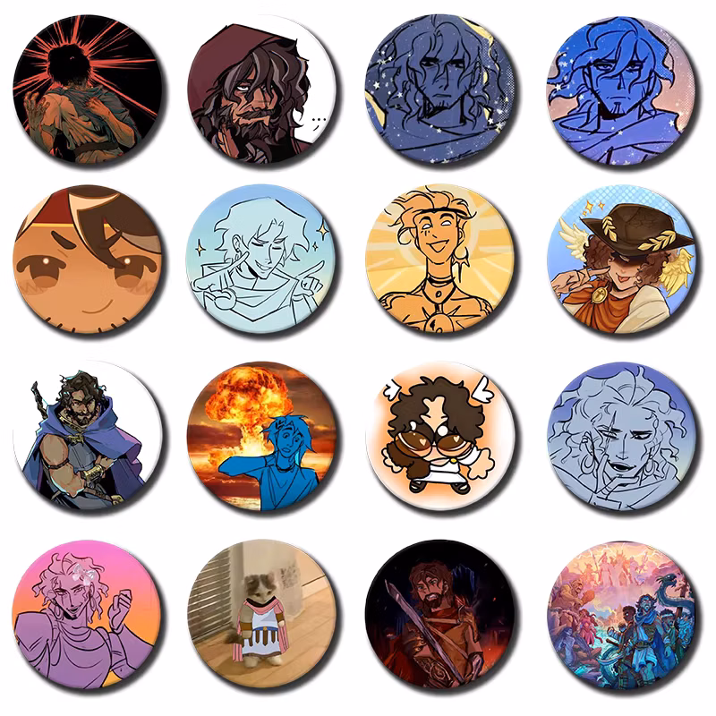 58mm 1PC E-Epic the Musical O-Odysseus Creative Round Badge Button Pin Bag Decor Fans Collection Friends Gift Brooch