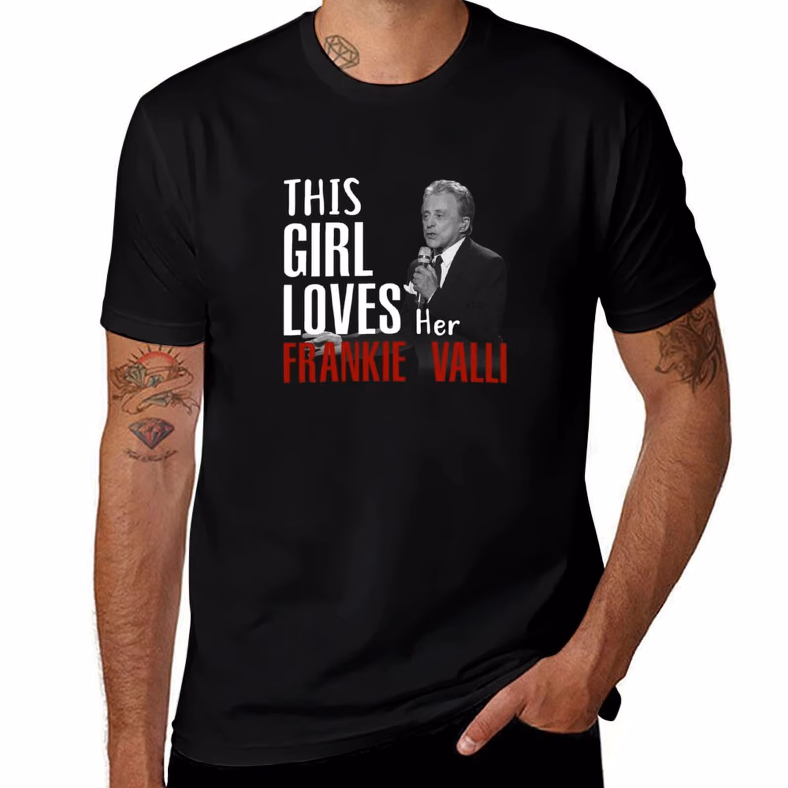 This Girl Loves Her Frankie Valli T-Shirt Plus Size Street Style Tee T-Shirt