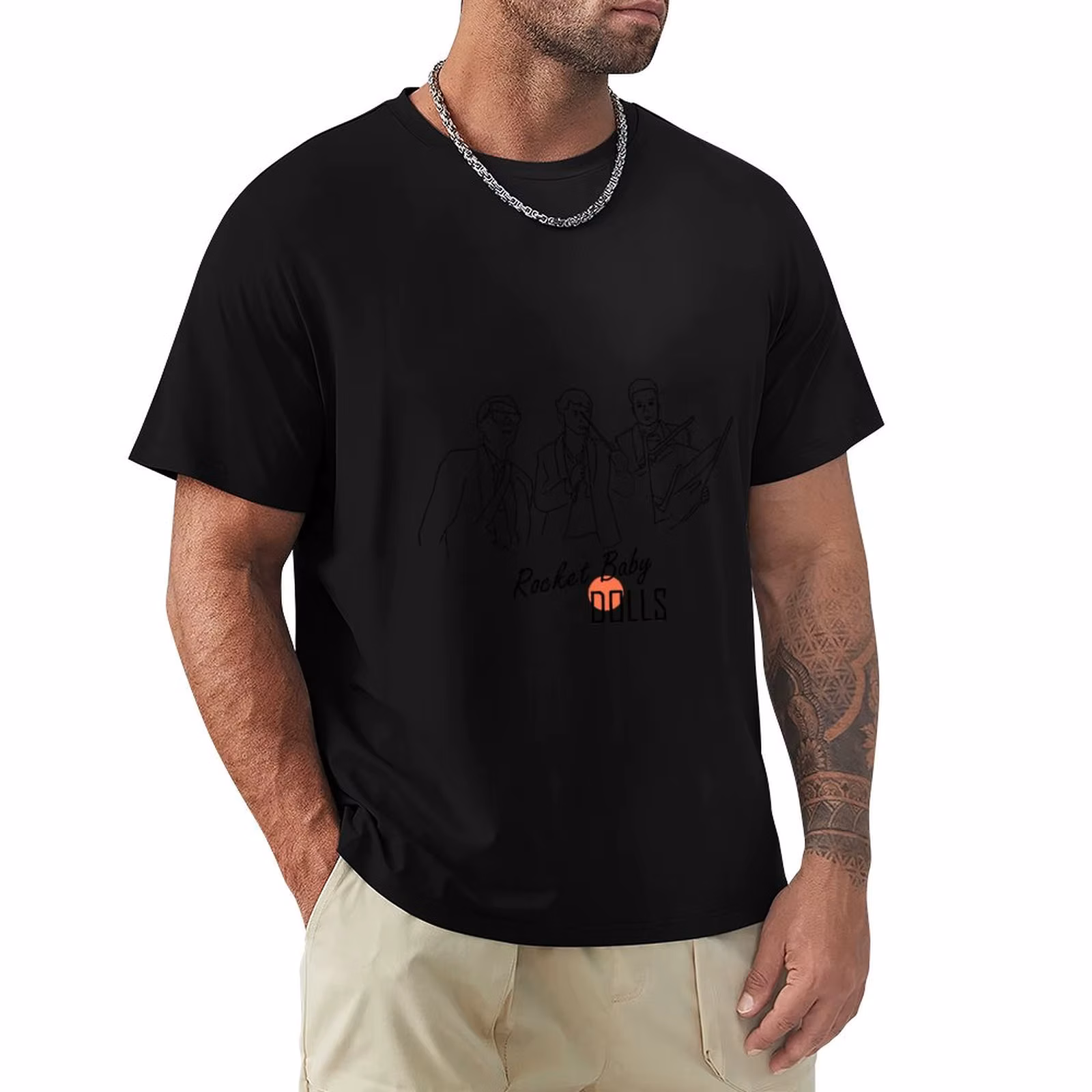 rocket baby dolls T-Shirt Large Size Soft Cotton T-Shirt