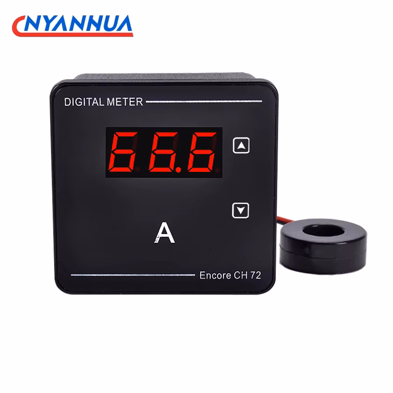 Digital Display Ammeter AC50-500V AC1-120A With Current Transformer 72*72*32mm Amperemeter Amperimeter