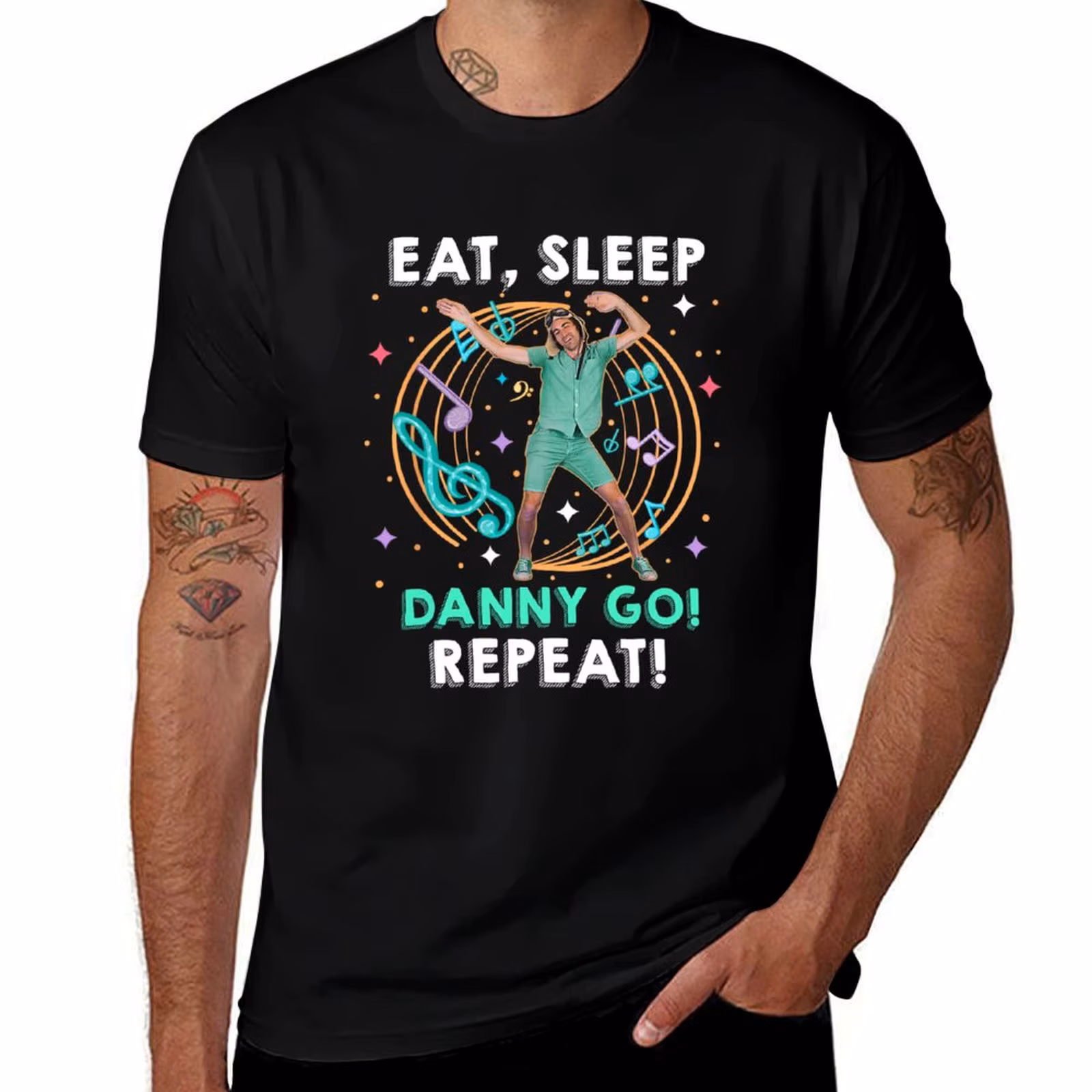 Eat Sleep Danny Go Repeat For Toddler, For Kids, Funny Preschool Gift T-Shirt customs design your own T-shirts for men