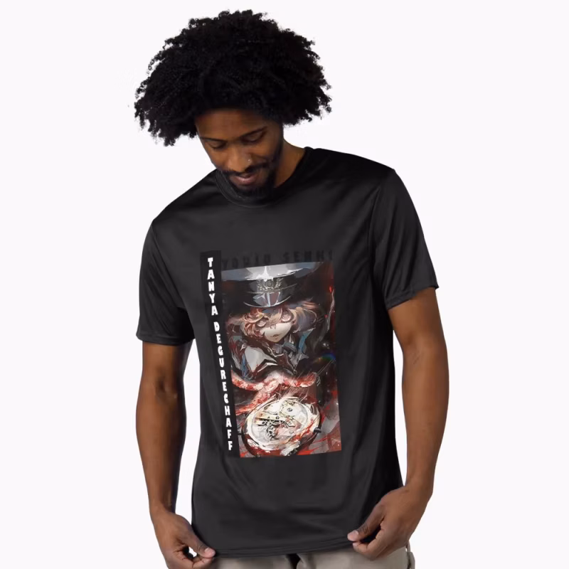 0429 Youjo Senki Saga Of Tanya The Evil Degurechaff Gift t shirt Kawaii Anime girls Manga otaku tee Y2K Clothes All