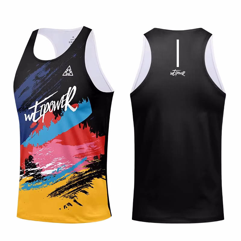 Summer Outdoor Running Sports Tank Tops Men's Women's Marathon Professional Quick Drying Sleeveless Vest Casual Loose