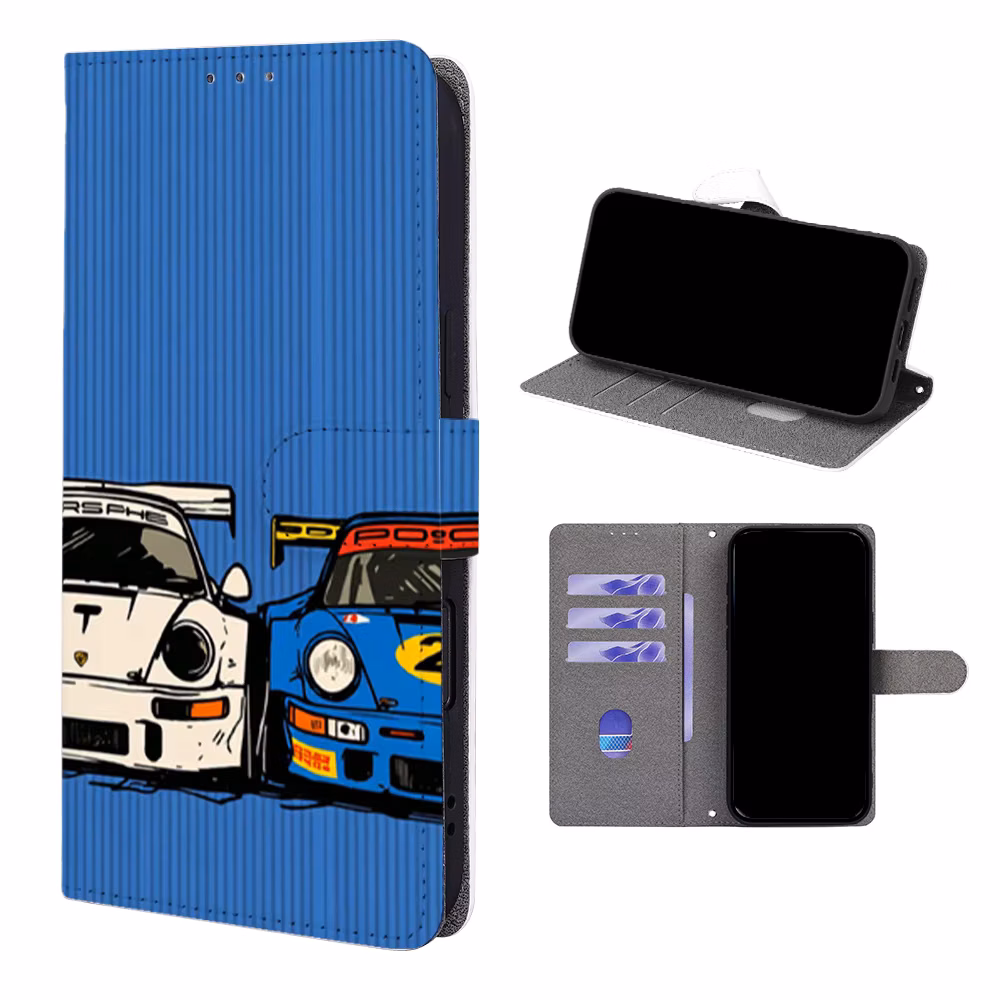 Painted Pattern Magnetic Flip Phone Cover for Google Pixel 8 7 6 9 10 Pro XL 10A 9A 8A 7A 6A with Built-in Wallet Card
