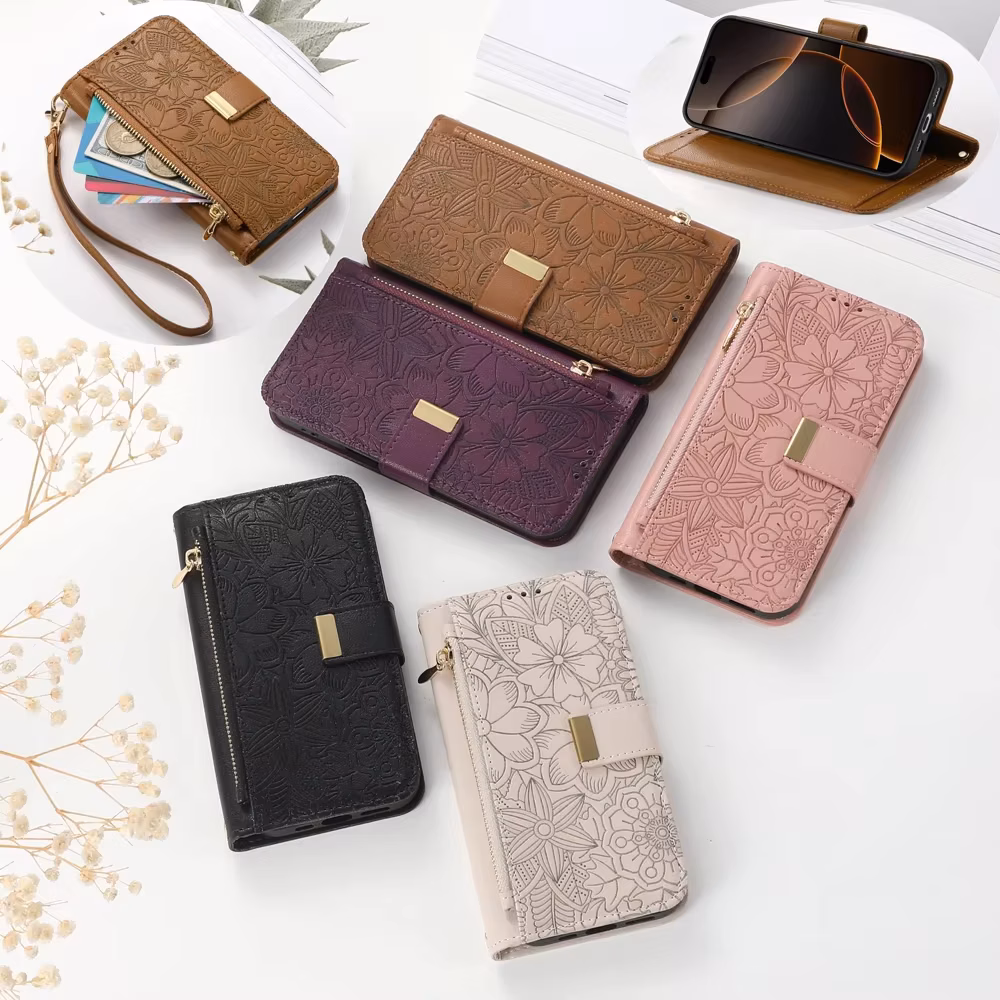 Flip Leather Phone Cover For Samsung Galaxy S25 S24 XCover7 Pro C55 M54 A56 A55 A54 A53 A52 A15 A16 A17 A22 A36 A35 A34