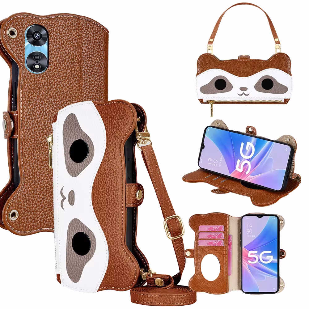 Flip Phone Cover For Samsung Galaxy Note20 Ultra Note10+ S9 S8+ A71 A02 A03 A04 M04 F04 With Removable Short&Long